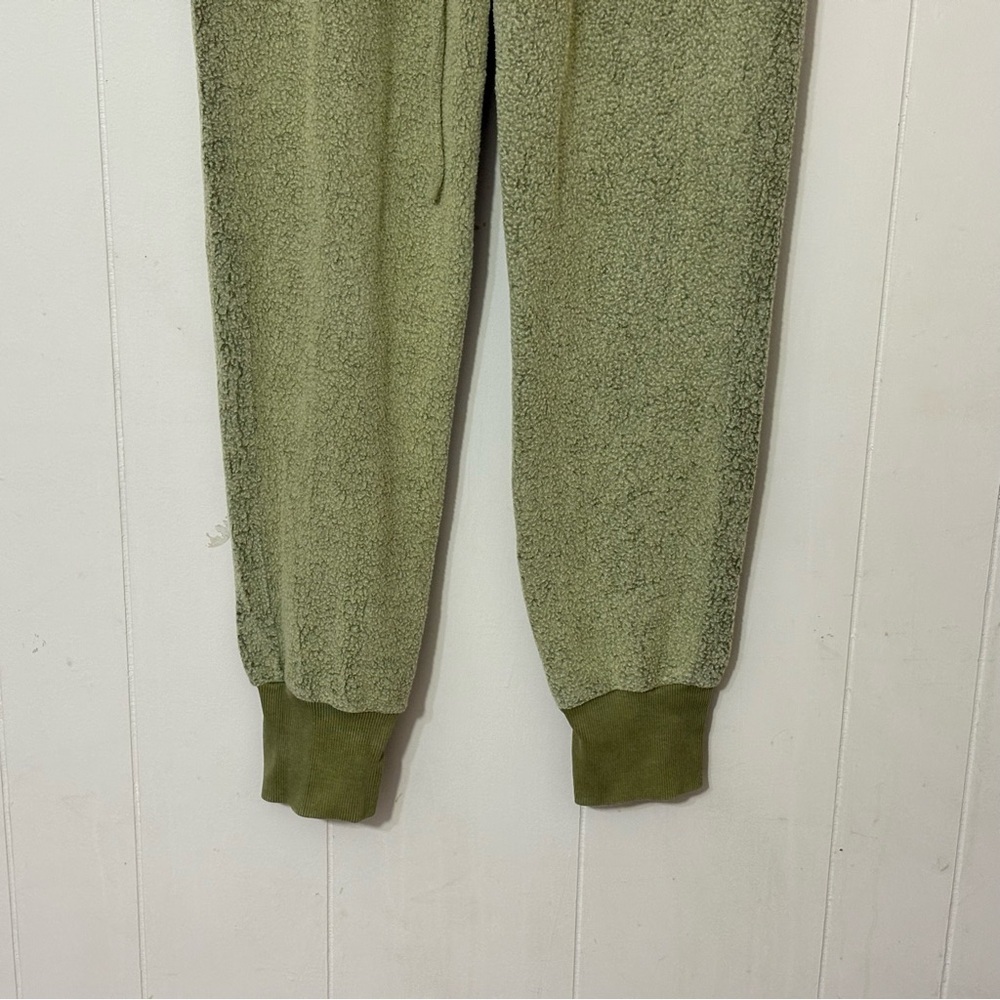 People of Leisure Green Joggers Size L Organic Cozy Lounge Sweatpants - Picture 4 of 11